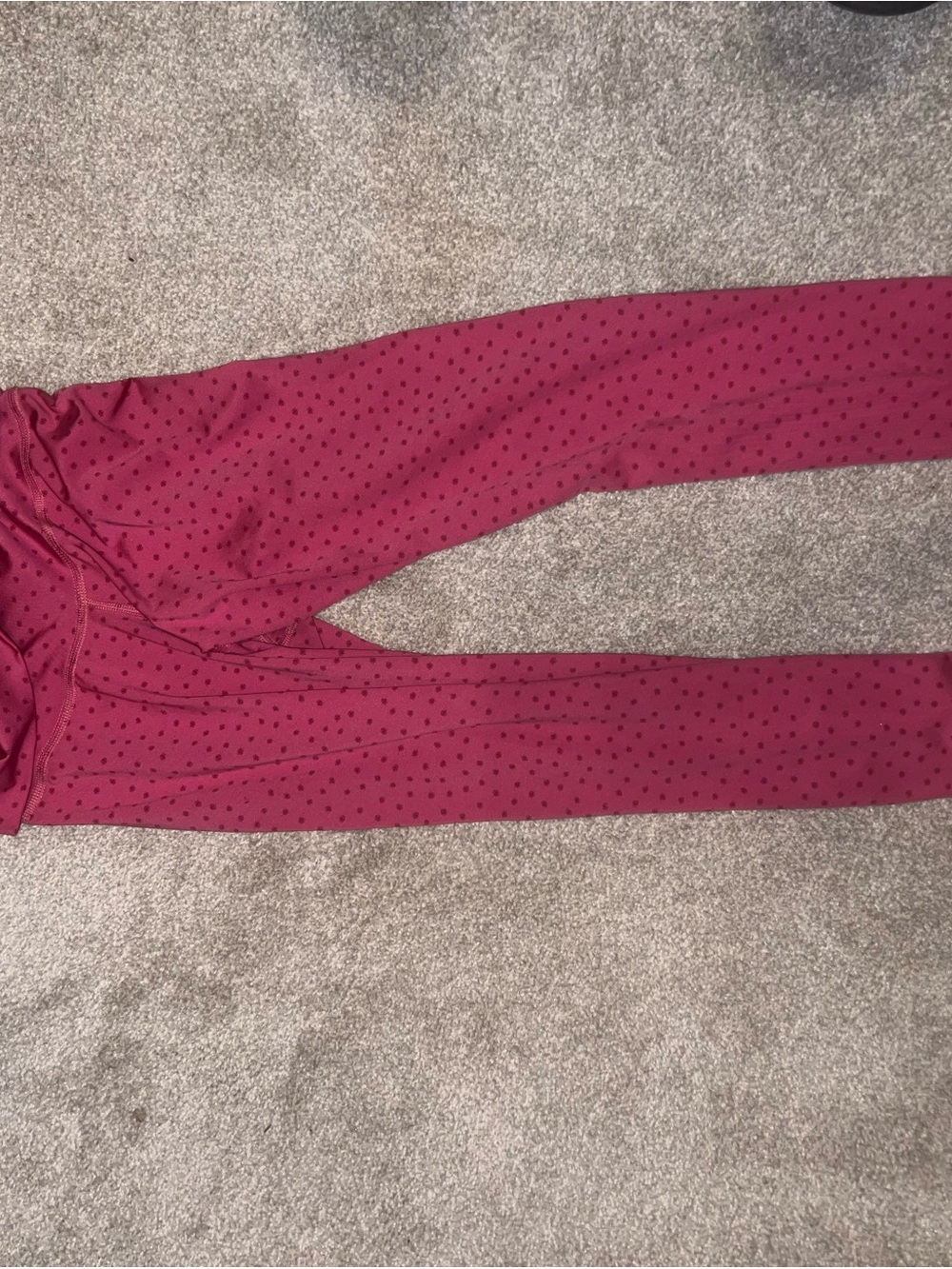Nike Burgundy Polka Dot Womenswear Leggings